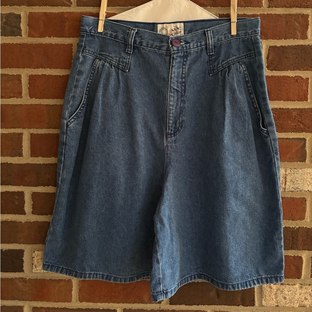Vintage Denim High-Waisted Shorts
